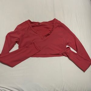 GYMSHARK LONG SLEEVE CROP TOP